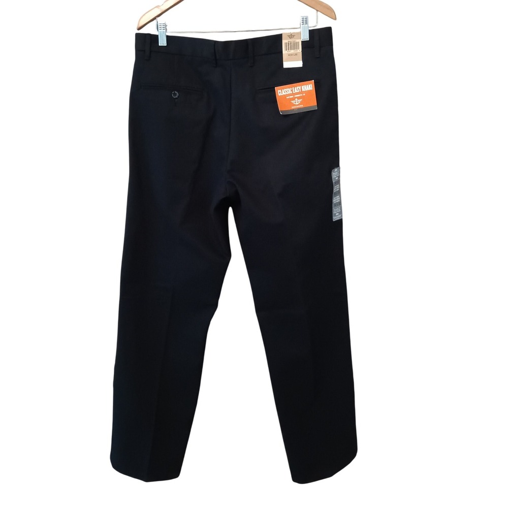 Dockers Mens Classic Easy Khaki Pants W34 L32 Straight Fit D2 Flat Front NWT - Picture 2 of 5